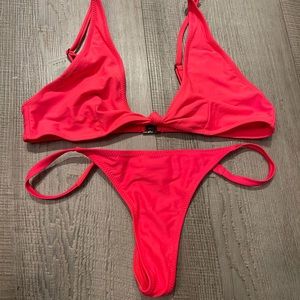 Coral colored bikini